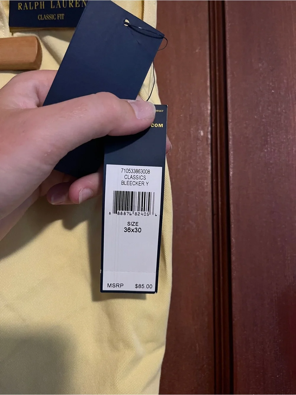 Polo by Ralph Lauren Light Yellow Men's Chino Pants